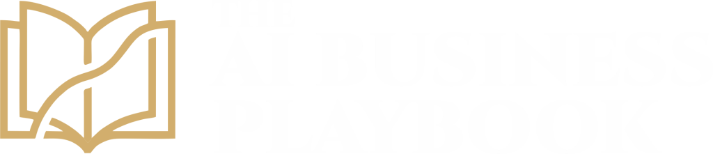 the ai business playbook logo - white